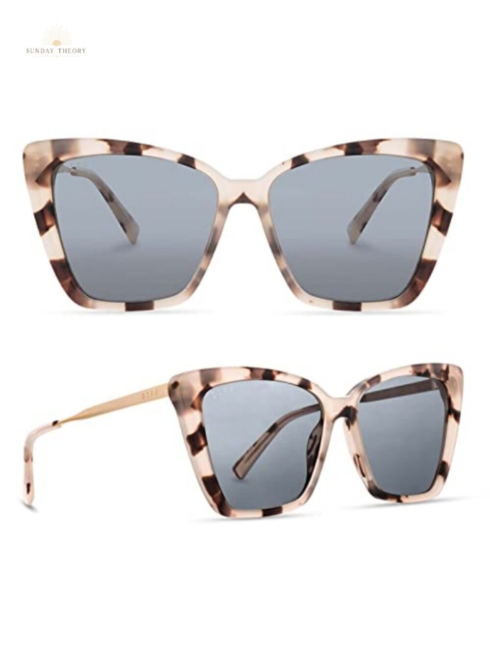 Oversized Cat Eye Polarized Sunglasses Women
